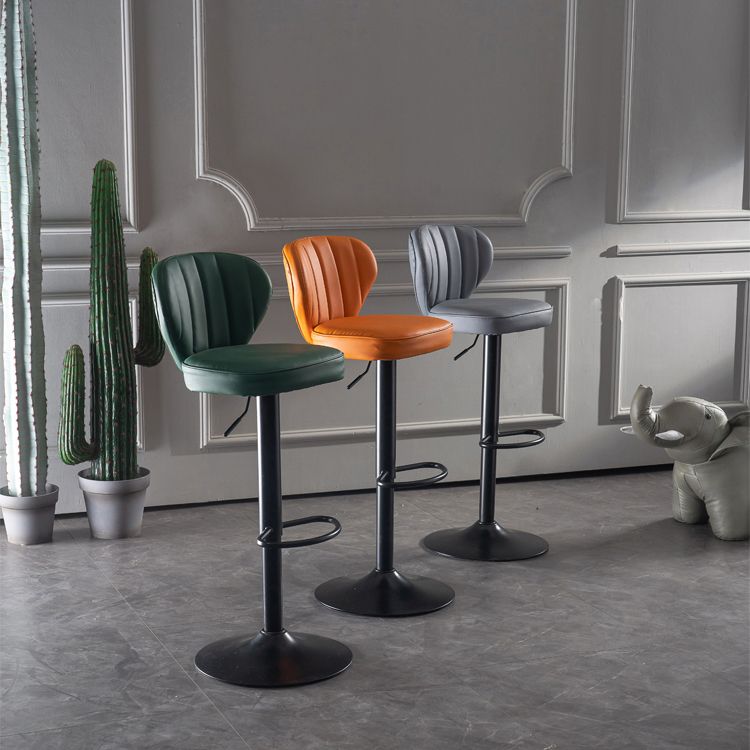 Taburete de bar elevable moderno, taburete de bar de metal con patas de metal para restaurante