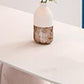 Modern Double Base Dining Table White Table for Kitchen Living Room