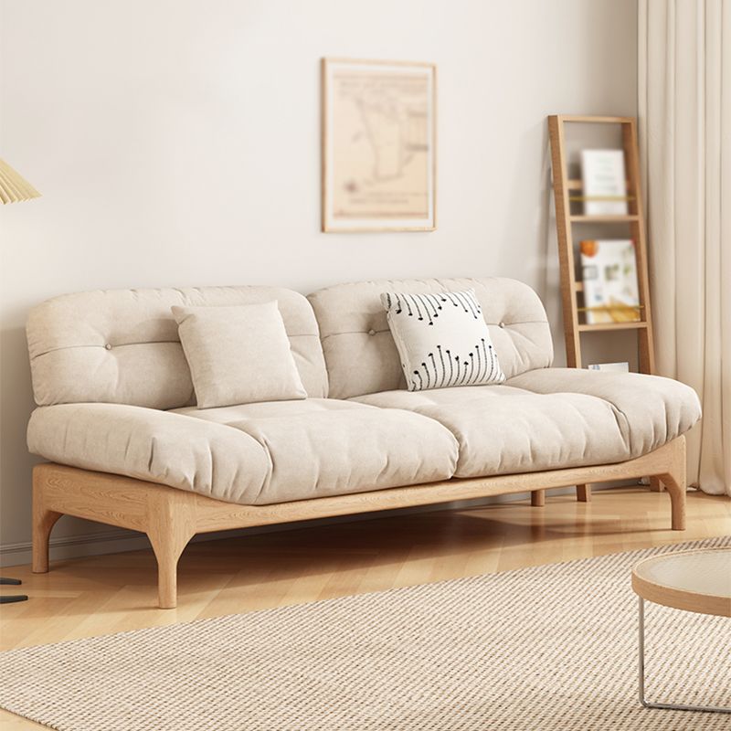 Divano standard a bracciale senza armamento trapuntato contemporaneo con copertina