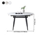 53.15''L Round Contemporary Dining Table Sintered Stone Table with 4 Black Metal Legs Clearhalo ' dining_table' 'Dining Tables & Seating' 'Dining Tables' 'furn' 'furn_dining_table' 'Furniture' 'furniture_dining_table' 'Kitchen & Dining Furniture' 'kitchen&dining_furn' 'kitchen' 'kitchen_dining_table' 1200x1200_3cf003be-049f-4dd7-8fe1-d23bb68cf5f3