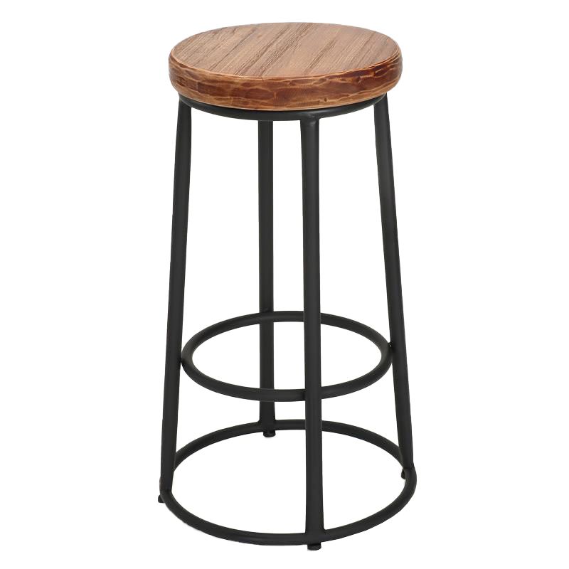 Backless Dining Stool Round Armless Bar Stool with Metal Base Clearhalo 'Bar Furniture' 'Bar Stools' 'bar_stools' 'furn' 'furn_bar_stools' 'Furniture' 'Kitchen & Dining Furniture' 1200x1200_3cf04366-f2a6-4e1a-b3c2-4a6e454be92b