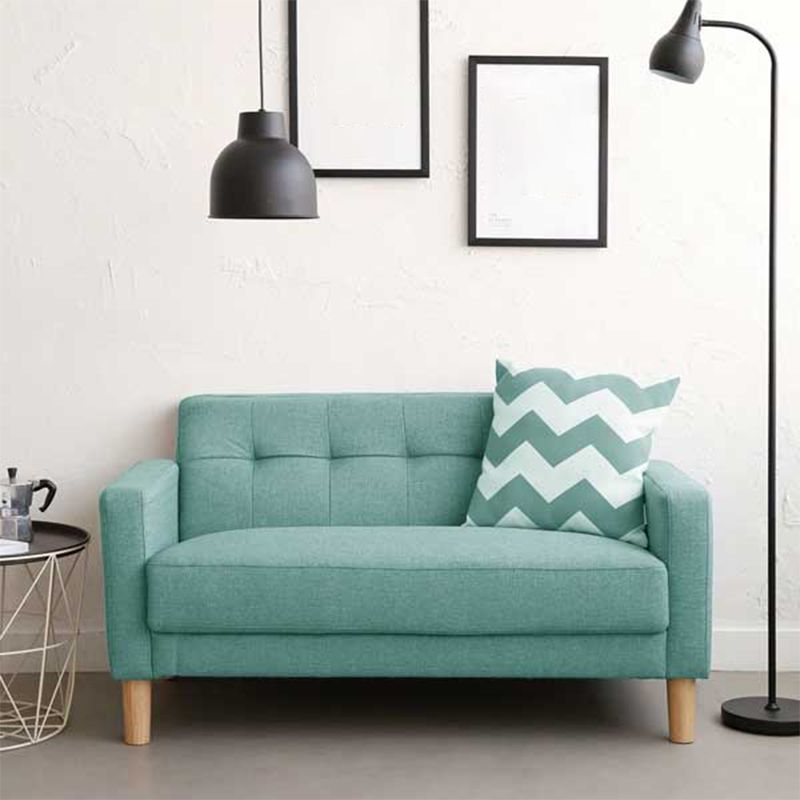 標準的なビスケットバックセッピーソファコンテンポラリースクエアアームセッピーラブシート