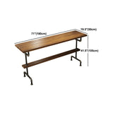 Solid Wood 1/2/4/7 Pieces Counter Height Set Rectangle Industrial Trestle Bar Table Set