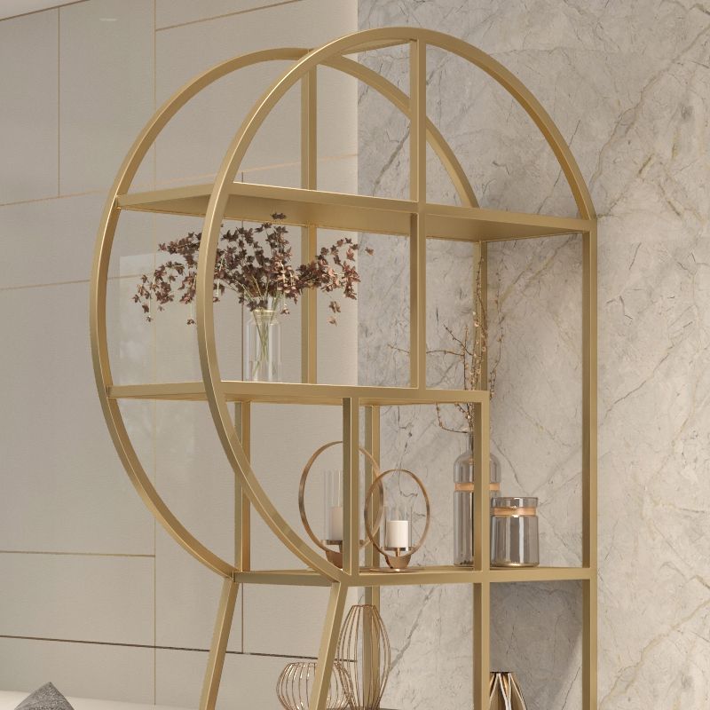 Urban Metal Etagere Bookshelf Vertical Open Bookcase for Home Office Clearhalo 'Bookcases' 'furn' 'furn_bookcases' 'Furniture' 'furniture_bookcases' 'Office Furniture' 1200x1200_3cfa98cc-537e-4d50-939c-bb866f1344e9