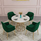 Metal Traditional Luxury Round Table Sintered Stone Top Table with Pedestal Base Clearhalo ' dining_table' 'Dining Tables & Seating' 'Dining Tables' 'furn' 'furn_dining_table' 'Furniture' 'furniture_dining_table' 'Kitchen & Dining Furniture' 'kitchen&dining_furn' 'kitchen' 'kitchen_dining_table' 1200x1200_3cfb1278-a2cc-40a0-b2fb-f90bbde72f6d