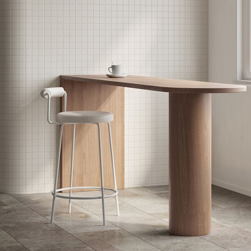 Tavolo da vino in legno massiccio di legno moderno soggiorno doppio piedistallo da bar tavolo