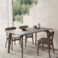 Mesa de comedor moderna de piedra sinterizada, mesa rectangular para uso doméstico