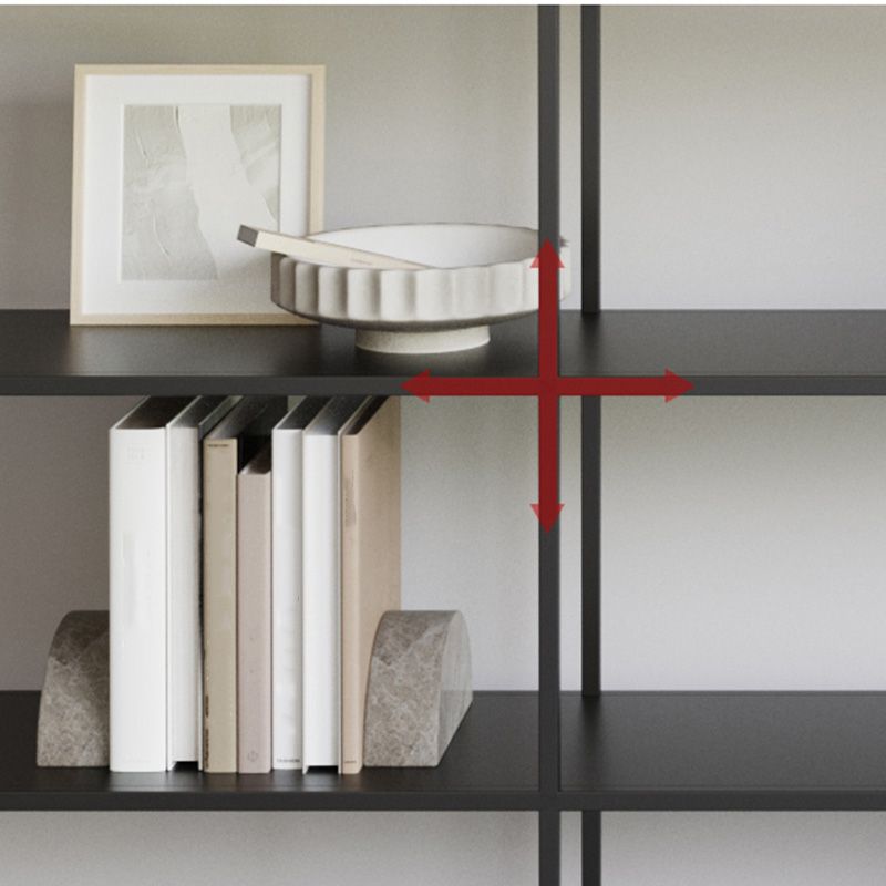 Modern Open Storage Bookcase 9.8" W Iron Frame Bookshelf with Shelves Clearhalo 'Bookcases' 'furn' 'furn_bookcases' 'Furniture' 'Office Furniture' 1200x1200_3cfb70a6-3736-4c7f-ae88-87cbee293920