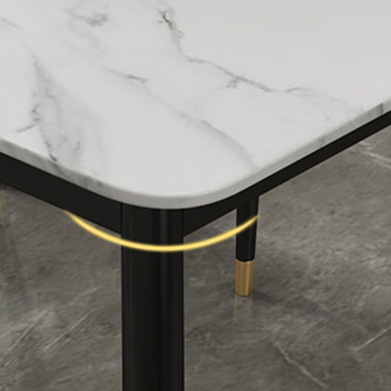 Glam 1/3/5/7 Pieces Dining Set Sintered Stone Dining Table for Home Use Clearhalo 'Dining Room Sets' 'Dining Tables & Seating' 'dining_room_set' 'furn' 'furn_dining_room_set' 'Furniture' 'furniture_dining_room_set' 'Kitchen & Dining Furniture' 'kitchen&dining_furn' 'kitchen' 1200x1200_3cfbb829-d99f-4df9-aefc-1ea506010db8