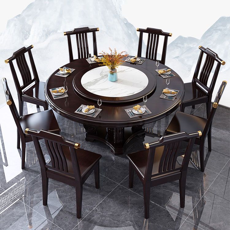 Voetstuk Eettafel Massief Houten Converteerbare Tafel voor Eetkamer