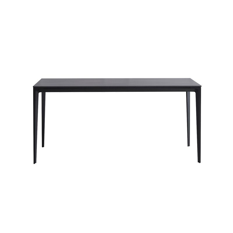 Modern Sintered Stone Dining Room Set with Rectangle Top and Black Base Dining Furniture for Kitchen Clearhalo 'Dining Room Sets' 'Dining Tables & Seating' 'dining_room_set' 'furn' 'furn_dining_room_set' 'Furniture' 'furniture_dining_room_set' 'Kitchen & Dining Furniture' 'kitchen&dining_furn' 'kitchen' 1200x1200_3cfe12da-2d73-4daf-baa6-74ba60c9b165