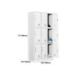 Grey Wardrobe Armoire Metal Contemporary Wardrobe Cabinet for Home