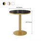 1/3 Pcs Metal Glam Dining Room Set with Round Table and Pedestal Base Dining Set Clearhalo 'Dining Room Sets' 'Dining Tables & Seating' 'dining_room_set' 'furn' 'furn_dining_room_set' 'Furniture' 'furniture_dining_room_set' 'Kitchen & Dining Furniture' 'kitchen&dining_furn' 'kitchen' 1200x1200_3cfe5aa4-2b5a-4461-8fe2-0709952be5b1