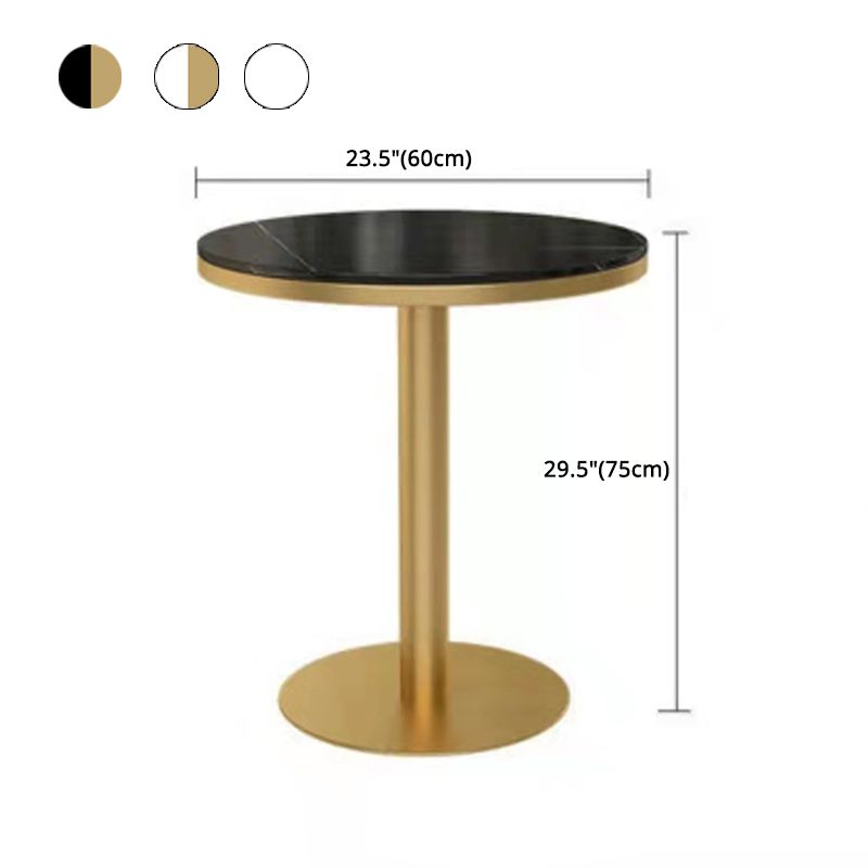 1/3 Pcs Metal Glam Dining Room Set with Round Table and Pedestal Base Dining Set Clearhalo 'Dining Room Sets' 'Dining Tables & Seating' 'dining_room_set' 'furn' 'furn_dining_room_set' 'Furniture' 'furniture_dining_room_set' 'Kitchen & Dining Furniture' 'kitchen&dining_furn' 'kitchen' 1200x1200_3cfe5aa4-2b5a-4461-8fe2-0709952be5b1
