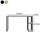 Modern 1/3 Pieces Bar Table Set Rectangle Stone Counter Table for Living Room