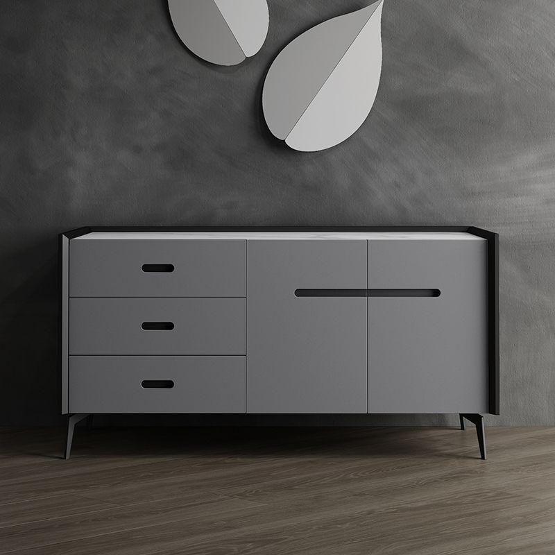 Stone Top Living Soggiorno Credenza moderno con cassetto e conservazione