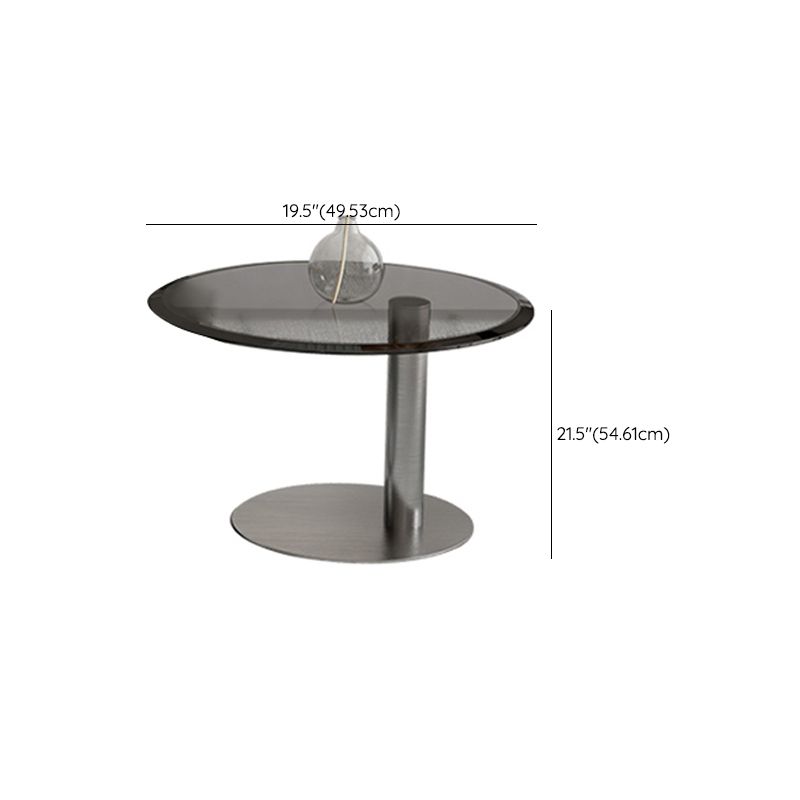 Glass Top Coffee or End Table Black Abstract Coffee Cocktail Table