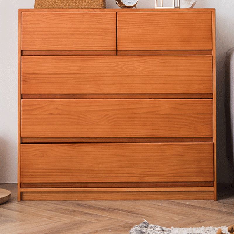 15.74" Wide Modern Accent Chest with 5/6Drawers Wood Rectangle Chest Clearhalo 'Cabinets & Chests' 'cabinets_chests' 'furn' 'furn_cabinets_chests' 'Furniture' 'Living Room Furniture' 1200x1200_3d026358-0d33-4478-85cf-85d930eac8d1