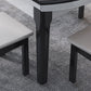 Foldable Dinette Table with Wood Base Modern Stone Top Dining Table Clearhalo 'Dining Tables & Seating' 'Dining Tables' 'dining_table' 'furn' 'furn_dining_table' 'Furniture' 'Kitchen & Dining Furniture' 1200x1200_3d02e6d0-860f-47c6-9d17-989c4831c96e