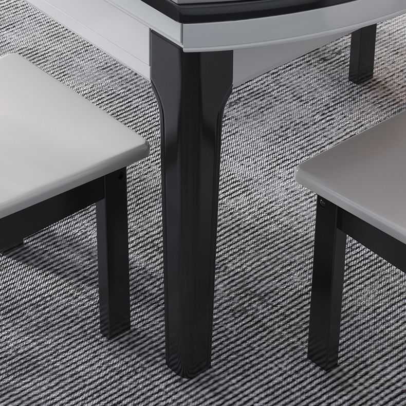 Foldable Dinette Table with Wood Base Modern Stone Top Dining Table Clearhalo 'Dining Tables & Seating' 'Dining Tables' 'dining_table' 'furn' 'furn_dining_table' 'Furniture' 'Kitchen & Dining Furniture' 1200x1200_3d02e6d0-860f-47c6-9d17-989c4831c96e