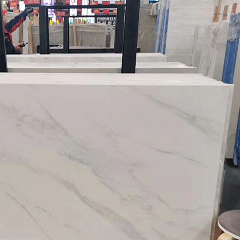 Stone Oval Dining Table Simple White Furniture with Solid Wood Double Pedestal Clearhalo 'Dining Tables & Seating' 'Dining Tables' 'dining_table' 'furn' 'furn_dining_table' 'Furniture' 'Kitchen & Dining Furniture' 1200x1200_3d03bbd8-4e95-45f0-8cf4-ffbd58e803c3