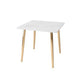 Glam Style Stone Square Dining Table with Metal 4 Legs for Living Room Clearhalo 'Dining Tables & Seating' 'Dining Tables' 'dining_table' 'furn' 'furn_dining_table' 'Furniture' 'furniture_dining_table' 'Kitchen & Dining Furniture' 'kitchen' 'kitchen_dining_table' 1200x1200_3d04d0db-8049-4721-ac31-02f881337e59