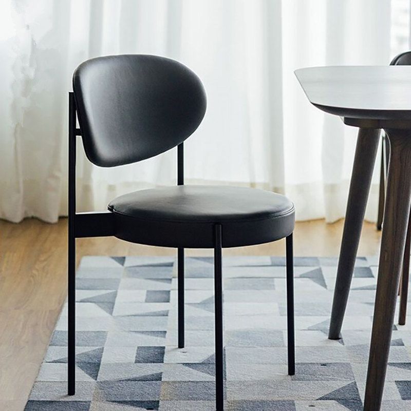 Glam Style Metal Side Chair Open Back Dining Armless Chair for Dining Room Clearhalo ' kitchen&dining_furn' 'Dining Chairs' 'Dining Tables & Seating' 'dining_chair' 'Furniture' 'furniture_dining_chair' 'Kitchen & Dining Furniture' 'kitchen' 1200x1200_3d06bf07-8969-45a3-bf26-c9f00171d83b