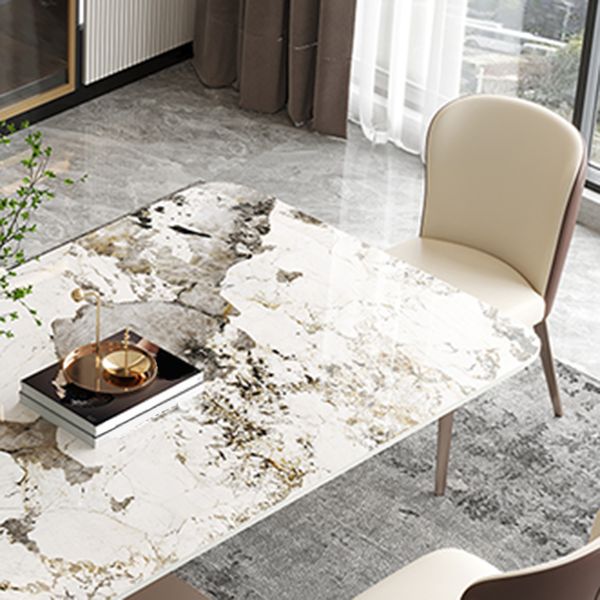 Luxury 1/4/5/7 Pieces Dining Set Sintered Stone Dining Table with Leather Chairs Clearhalo 'Dining Room Sets' 'Dining Tables & Seating' 'dining_room_set' 'furn' 'furn_dining_room_set' 'Furniture' 'furniture_dining_room_set' 'Kitchen & Dining Furniture' 'kitchen&dining_furn' 'kitchen' 1200x1200_3d095b00-570f-4b27-abc1-67acc33f4655