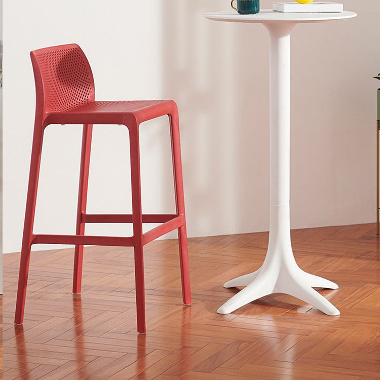 Scandinavian Style Plastic Armless Barstools Stackable Stools for Home Clearhalo 'Bar Furniture' 'Bar Stools' 'bar_stools' 'furn' 'furn_bar_stools' 'Furniture' 'furniture_bar_stools' 'Kitchen & Dining Furniture' 1200x1200_3d09d934-345d-4222-90c4-b51dc7936d21