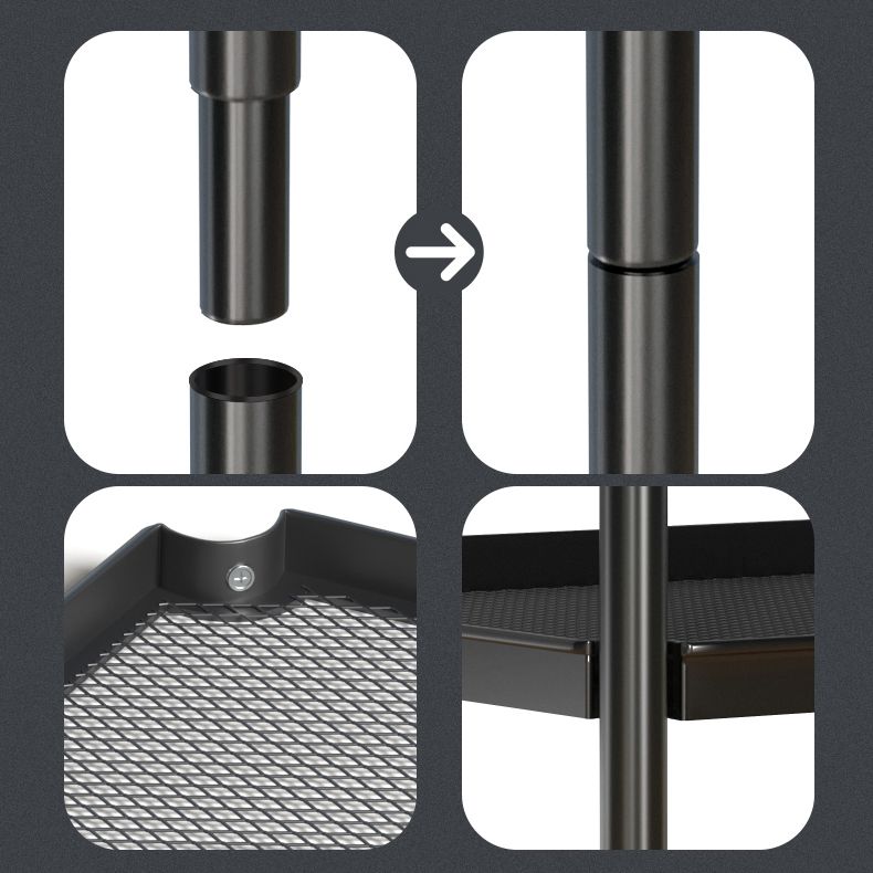 Armoire de garde-robe contemporaine avec étagères armoire en acier armoire