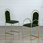 Glam Metal Dining Room Chairs Upholstered Side Armchair for Home Use Clearhalo ' kitchen&dining_furn' 'Dining Chairs' 'Dining Tables & Seating' 'dining_chair' 'furn' 'furn_dining_chair' 'Furniture' 'furniture_dining_chair' 'Kitchen & Dining Furniture' 'kitchen' 1200x1200_3d0a9e42-083d-4b63-ac43-c8e1bad768f6