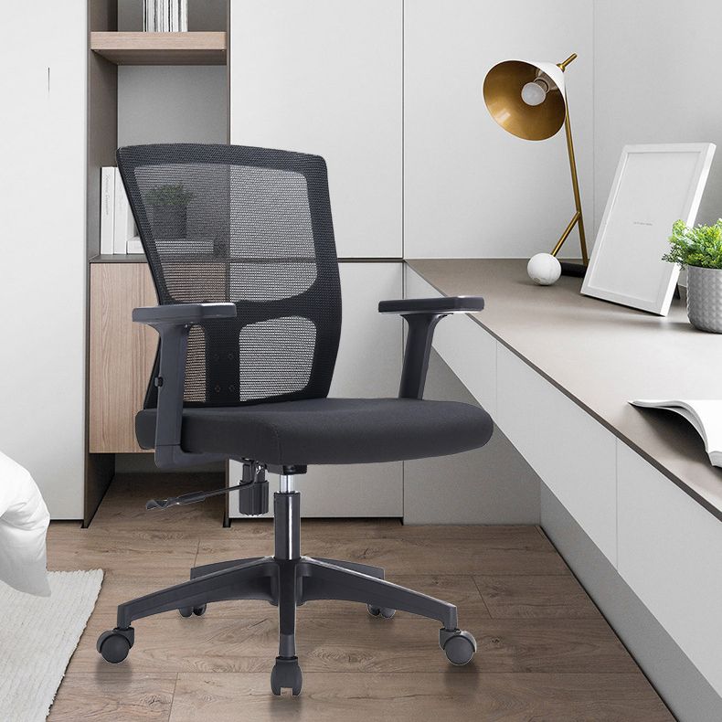 23" silla de oficina moderna respirable del negro de AirGrid de la silla de escritorio ancha