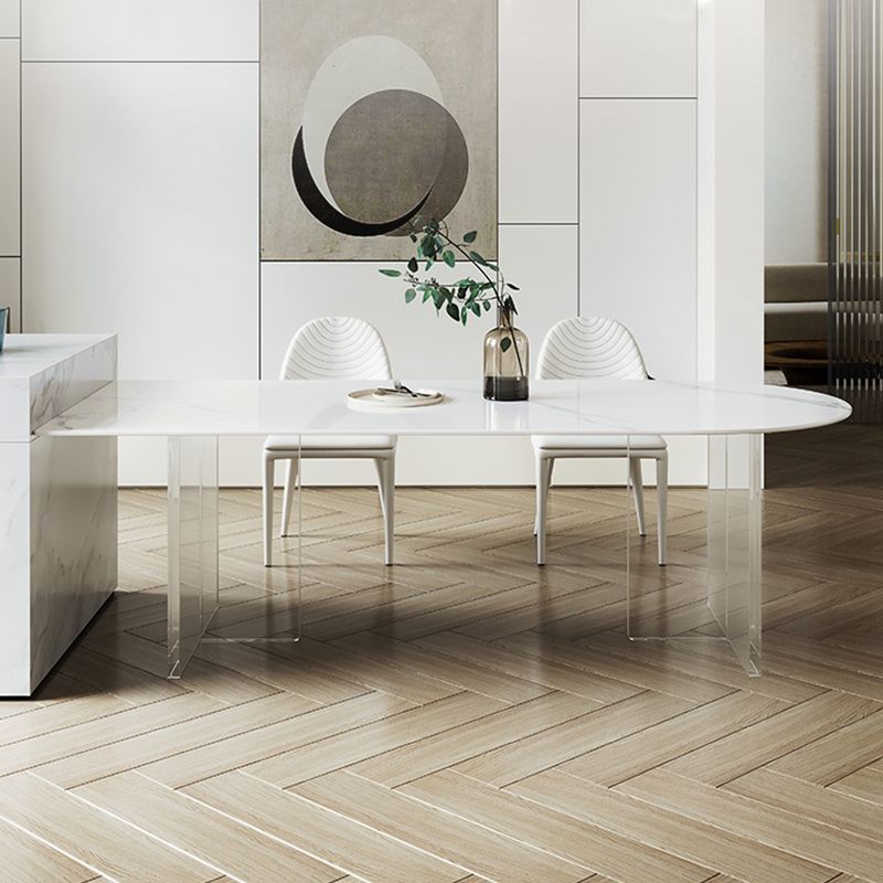 Modern 1/2/3/4/5 Pieces Dining Set Rectangle Acrylic Dining Table Set Clearhalo 'Dining Room Sets' 'Dining Tables & Seating' 'dining_room_set' 'furn' 'furn_dining_room_set' 'Furniture' 'furniture_dining_room_set' 'Kitchen & Dining Furniture' 'kitchen&dining_furn' 'kitchen' 1200x1200_3d1089d4-225a-4f85-8a2f-ebb0fe19c384