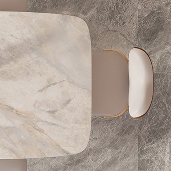 Luxury Sintered Stone Top Dining Set Rectangle 1/2/5/7 Pieces Dining Room Table Set