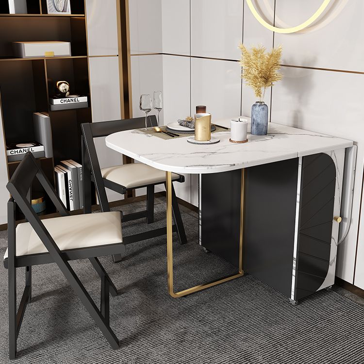 Rectangle Mid-Century Modern Dining Table Metal Base Table for Dining Room,59"L x 31.5"L x 29.3"H Clearhalo ' dining_table' 'Dining Tables & Seating' 'Dining Tables' 'furn' 'furn_dining_table' 'Furniture' 'furniture_dining_table' 'Kitchen & Dining Furniture' 'kitchen&dining_furn' 'kitchen' 'kitchen_dining_table' 1200x1200_3d117212-b147-4f70-8c5c-05c0bae55888