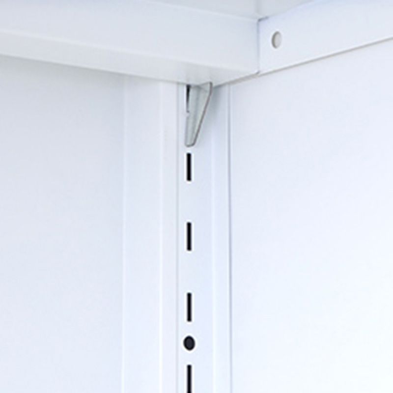 Modern Display Stand Steel Display Cabinet with Adjustable Interior Shelves Clearhalo 'Display & China Cabinets' 'display_china_cabinets' 'furn' 'furn_display_china_cabinets' 'Furniture' 'Kitchen & Dining Furniture' 1200x1200_3d1229aa-87f2-48bb-b9aa-f420efb3dfe4