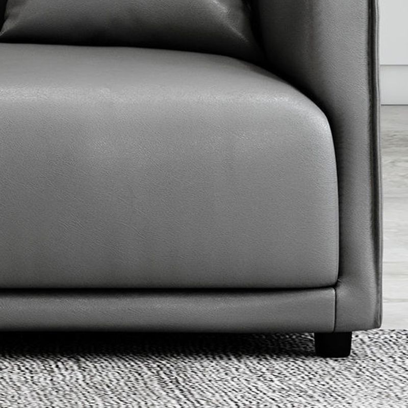 Modern 3-seater Sofa Three Pillows Back Couch with Square Arms for Apartment Clearhalo 'furn' 'furn_sofas' 'Furniture' 'furniture_sofas' 'Living Room Furniture' 'Sofa' 'sofas' 1200x1200_3d17a33c-1819-42c4-b427-b50149539935