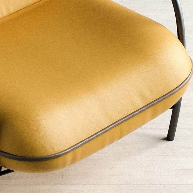 Contemporary Accent Armchair Modern Upholstered Accent Chair in Yellow Clearhalo 'Accent Chairs' 'accent_chairs' 'Chairs & Seating' 'furn' 'furn_accent_chairs' 'Furniture' 'Living Room Furniture' 1200x1200_3d18a476-87c8-4666-a12d-09c2d839473c
