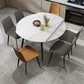 Foldable Sintered Stone Top Dining Table Round Table with Metal Base and 4 Legs Clearhalo ' dining_table' 'Dining Tables & Seating' 'Dining Tables' 'furn' 'furn_dining_table' 'Furniture' 'furniture_dining_table' 'Kitchen & Dining Furniture' 'kitchen&dining_furn' 'kitchen' 'kitchen_dining_table' 1200x1200_3d1b4ab6-77c1-447e-9e7c-cc2e0ec65d07