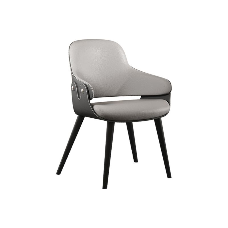 Chaise de salle à manger de style contemporain chaise de salle à manger avec des jambes en métal pour cuisine