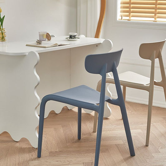 Nordic Open Back Side Chair Plastic Indoor Armless Chair for Dining Room Clearhalo 'Dining Chairs' 'Dining Tables & Seating' 'dining_chair' 'furn' 'furn_dining_chair' 'Furniture' 'Kitchen & Dining Furniture' 1200x1200_3d1ca592-abb4-450e-ae69-3515d3af8191