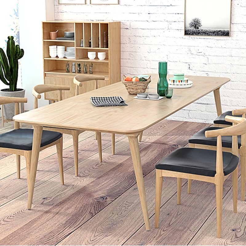 Modern Wood Office Desk Rectangular Shape Task Desk con 4 patas para el hogar