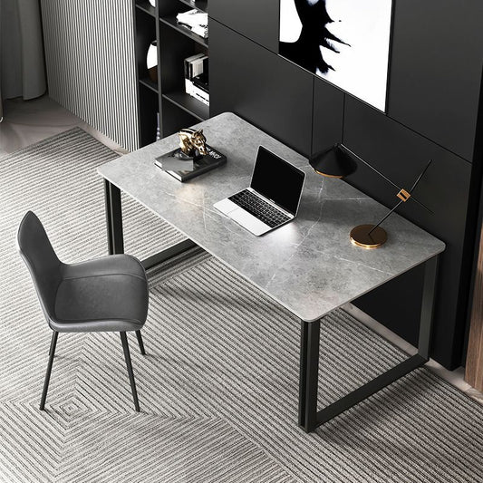 Bureau d'écriture en fer et en pierre