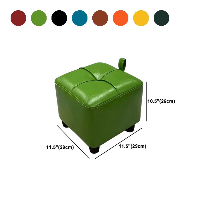 Contemporary PU Leather Pouf Chair Plain Square Tufted Water Resistant Target Pouf Clearhalo 'furn' 'furn_ottomans_poufs' 'Furniture' 'Living Room Furniture' 'Ottomans & Poufs' 'ottomans_poufs' 1200x1200_3d1f6e61-ddd8-4efc-9ab8-3b9880a26be3