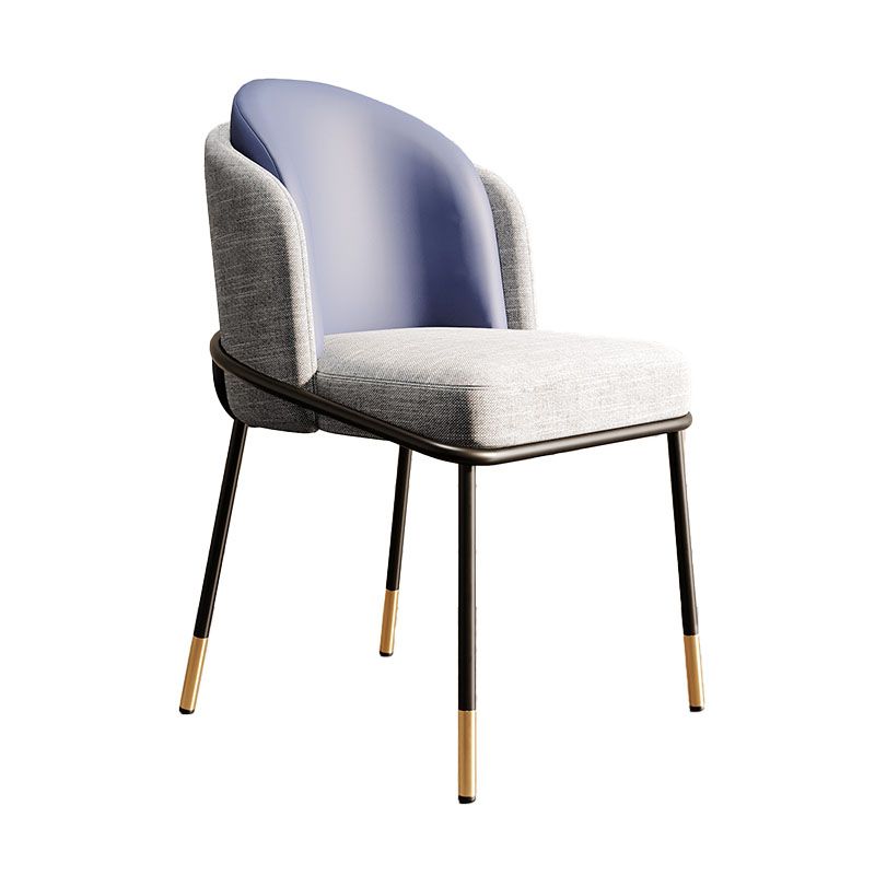 Nordic Design Armless Solid Back Chair for Home Linen Dining Chair Clearhalo 'Dining Chairs' 'Dining Tables & Seating' 'dining_chair' 'furn' 'furn_dining_chair' 'Furniture' 'furniture_dining_chair' 'Kitchen & Dining Furniture' 1200x1200_3d2059bb-cbf6-4e5c-96b1-0a08862987e6