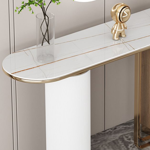 Tavolo da console ovale glam tavolo console in pietra per sala