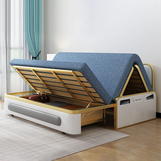 Glam futon e materasso cuscinetto divano dormiente futon con archiviazione