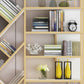 Glam Metal Bookshelf Standard Open Back Bookcase with Shelves