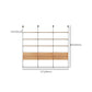 Display soggiorno industriale Multi-shelf montato a parete in naturale
