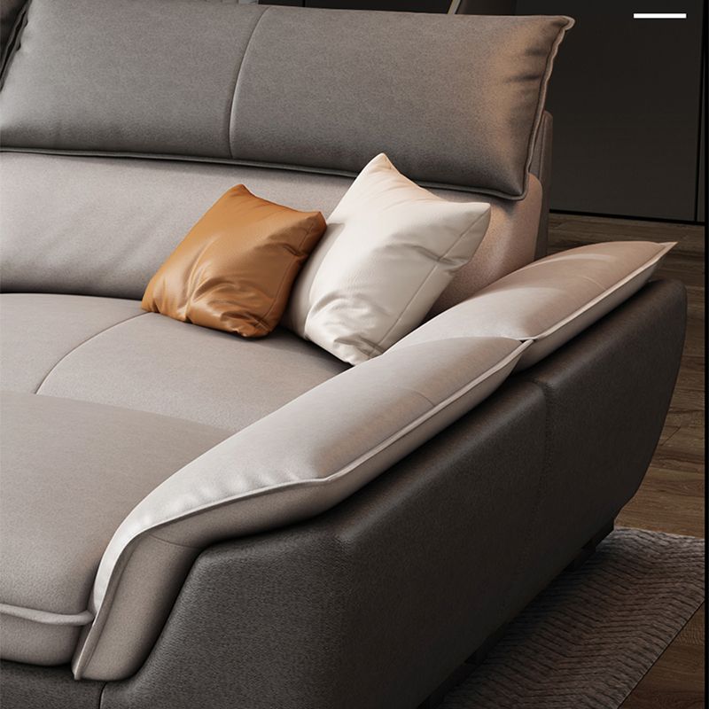 Modern Pillow Top Arm Sectional Sofa 35.43"HCushion Back Sofa Clearhalo 'furn' 'furn_sectionals' 'Furniture' 'furniture_sectionals' 'Living Room Furniture' 'Sectionals' 1200x1200_3d2596b5-35ff-446f-a08a-ae383840fa1a